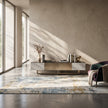 Drammen Brushed Metal Media Console