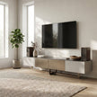 Drammen Brushed Metal Media Console