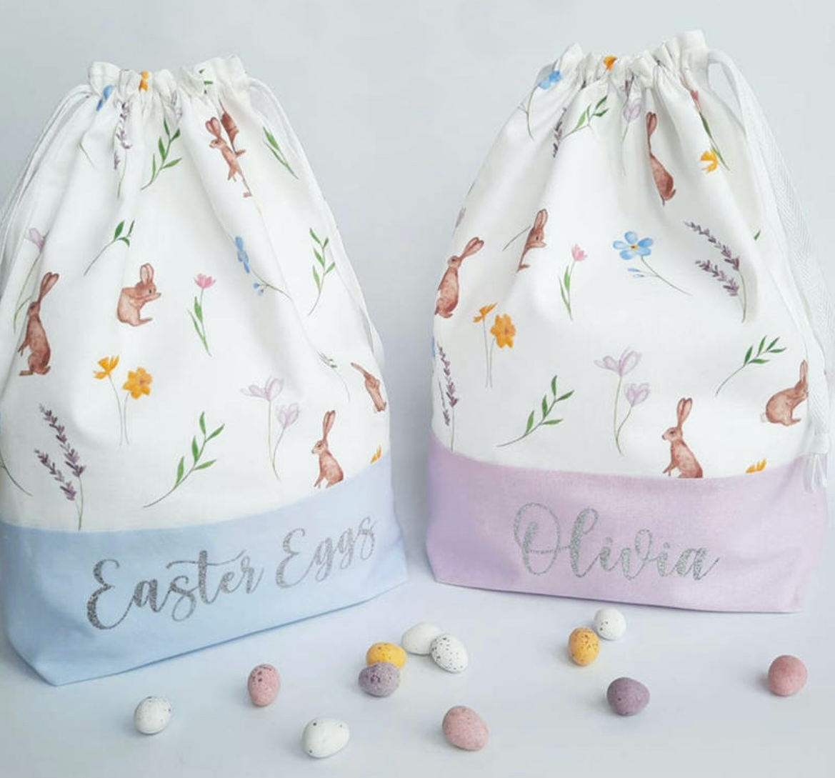Drawstring Easter Bag - 2 colour options