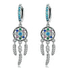 Dream Catcher Dangle Drop Butterfly Chandelier Earrings