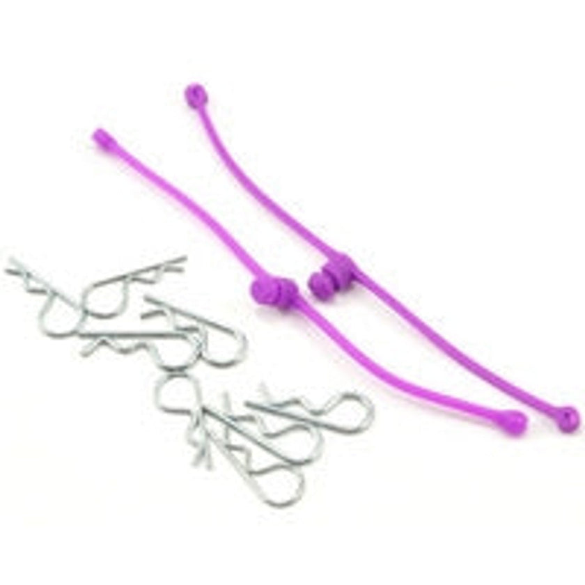 Du-Bro 2250 Body Klip Retainers w/Body Clips Purple