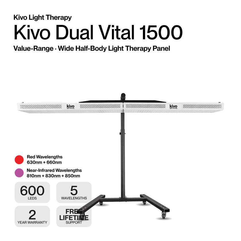 Kivo Vital 1500: Medium Wide Body Red Light Therapy Panel