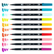 Tombow - Dual Brush Pen Art Markers: Tropical - 10-Pack