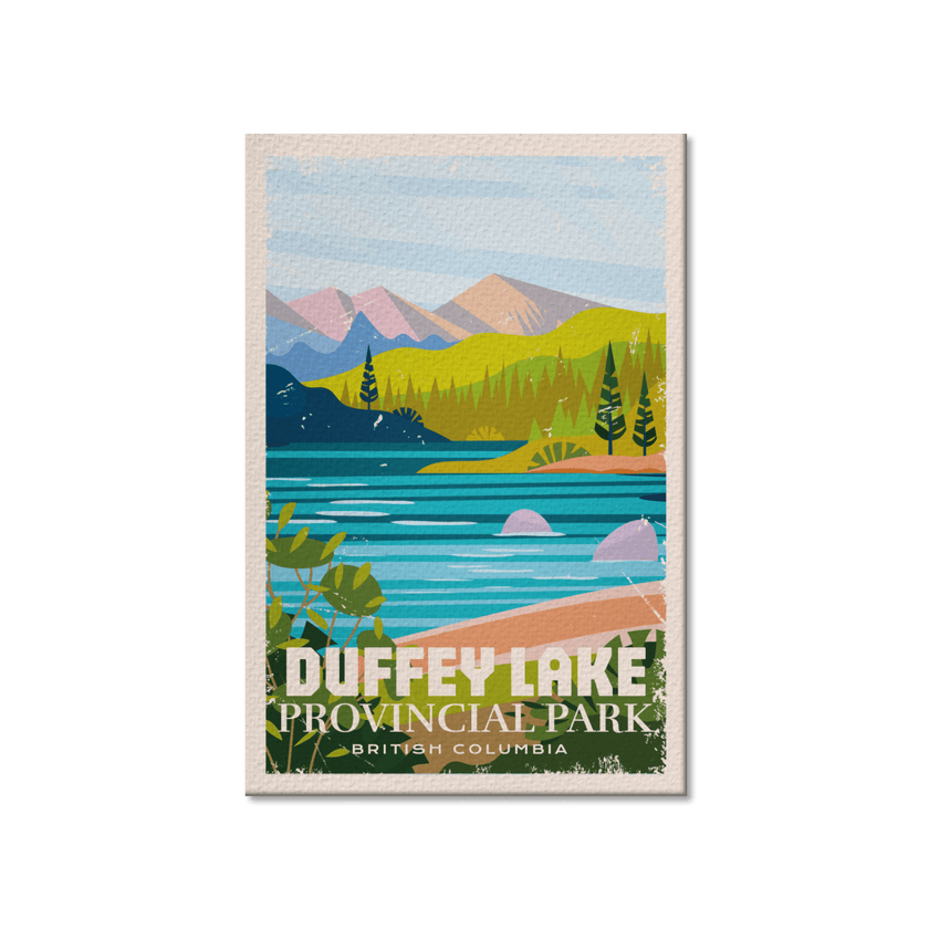 Duffey Lake British Columbia Provincial Park Postcard, Canada Parks