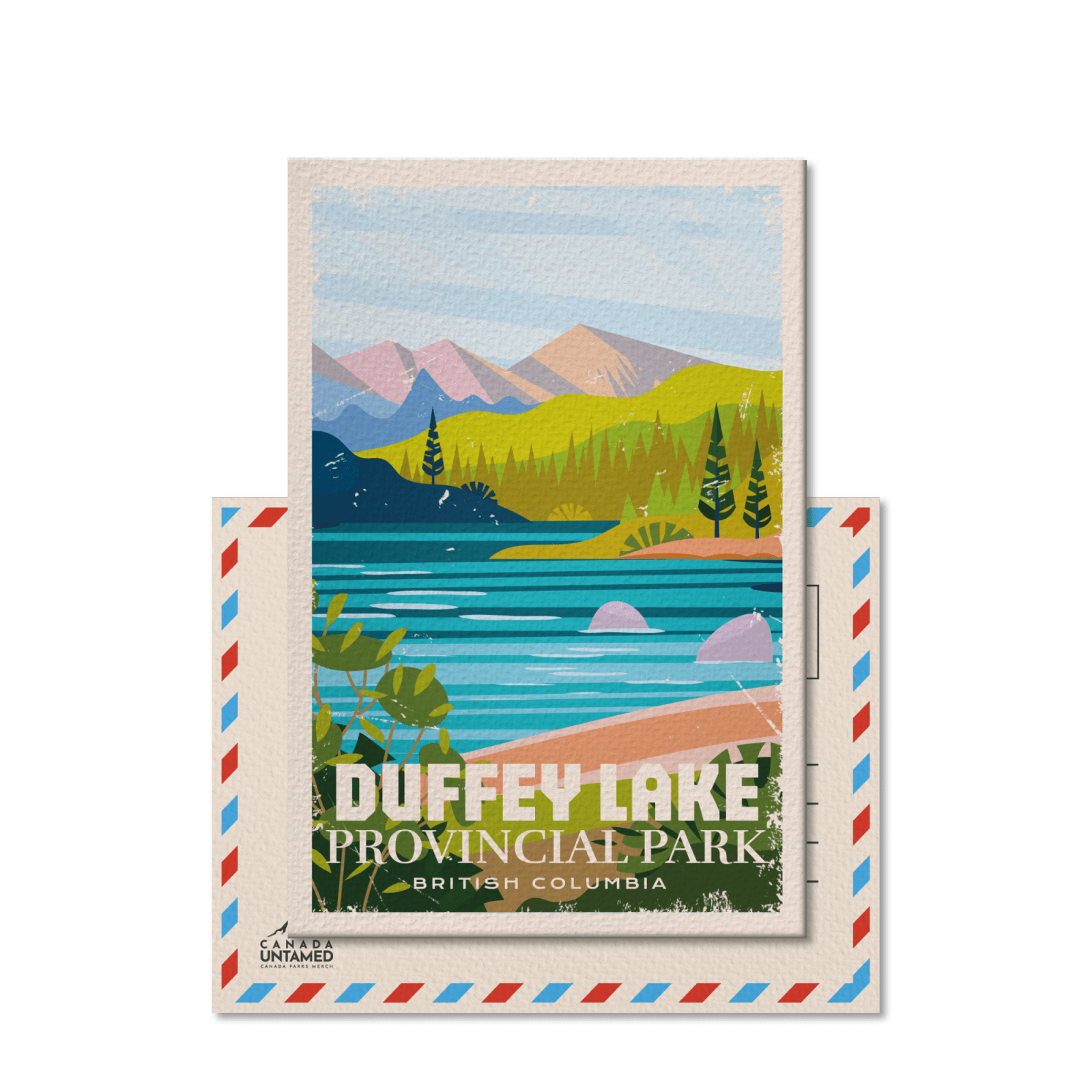 Duffey Lake British Columbia Provincial Park Postcard, Canada Parks
