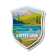 Duffey Lake British Columbia Provincial Park Waterproof Vinyl Sticker, Canada Parks