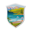 Duffey Lake British Columbia Provincial Park Waterproof Vinyl Sticker, Canada Parks