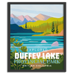 Duffey Lake Provincial Park 'Explored' Poster, Canada Parks
