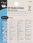 Dritz - Hooks - Hook & Eye White Size 1 & 2