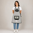 Palestinian Keffiyeh Cooking Apron – Olive Oil & Za’atar Heritage Kitchen Apron with Pocket
