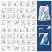50pcs Water Soluble Stick and Stitch Embroidery Patterns stickers for Clothes