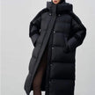 Women's Mid-Length Down Jacket, Thick Winter Coat