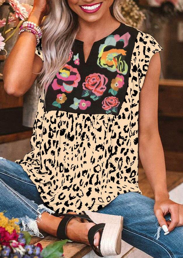 Women Casual Spring Summer Beach V Neck blouse top