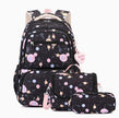 Girls Galaxy Backpack – Cartoon Print Campus School Bag (Backpack or 3-Piece Set)