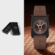 Square Calendar Watch for Men & Women – Sporty Quartz Wristwatch