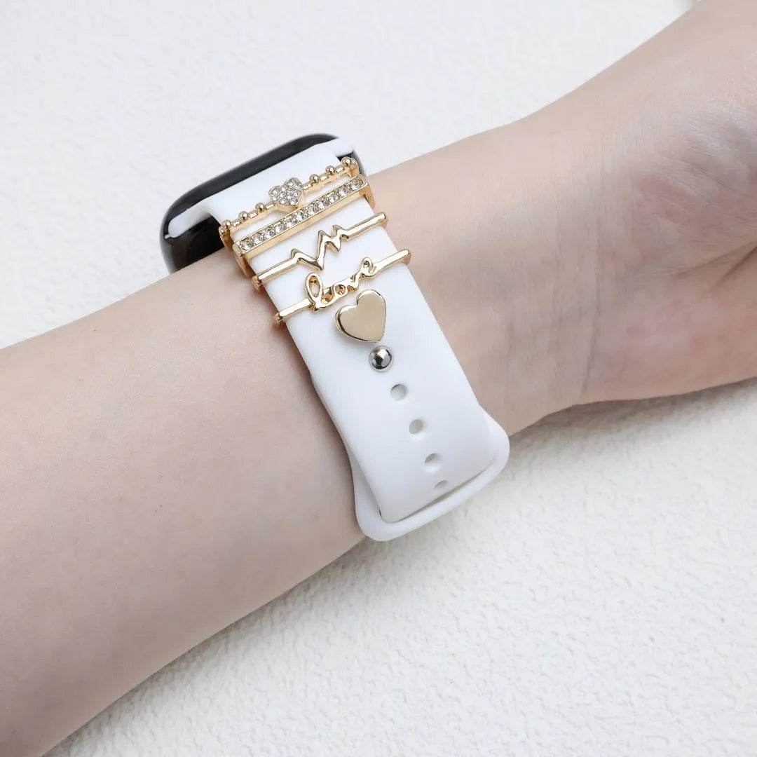 DIY Decorative Buckle Silicone Watch Strap Accessories