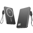 Ultra-thin Fast Charging Magnetic Power Bank With Built-in Cable