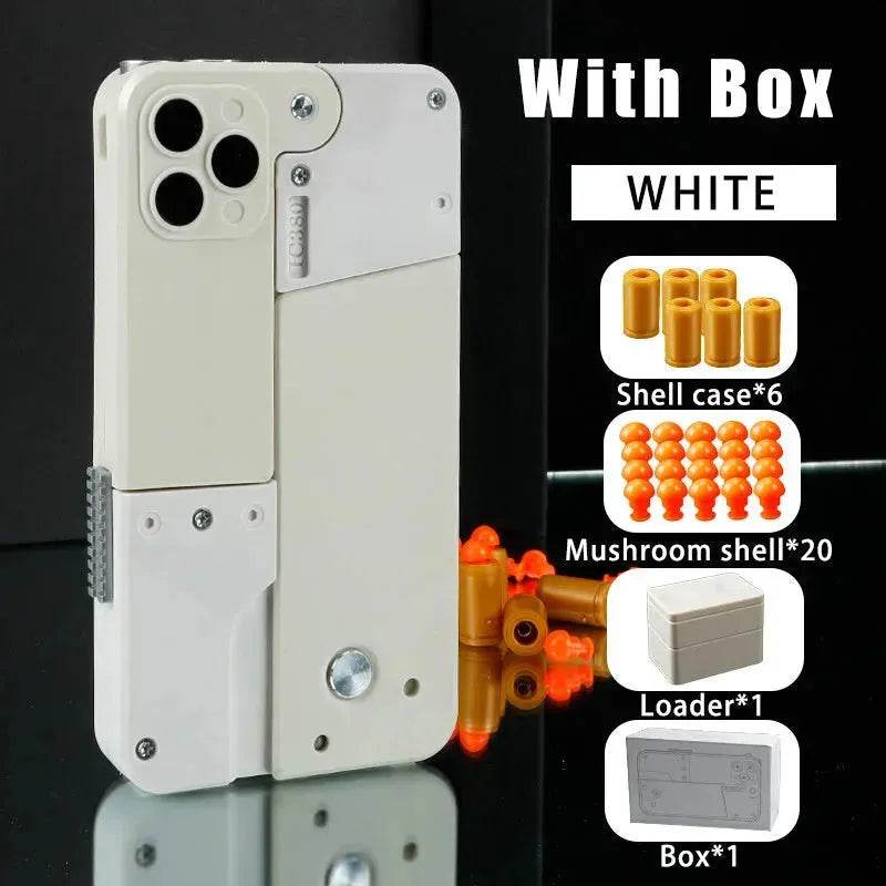 mobile phone shape folding soft bullet gun toy
