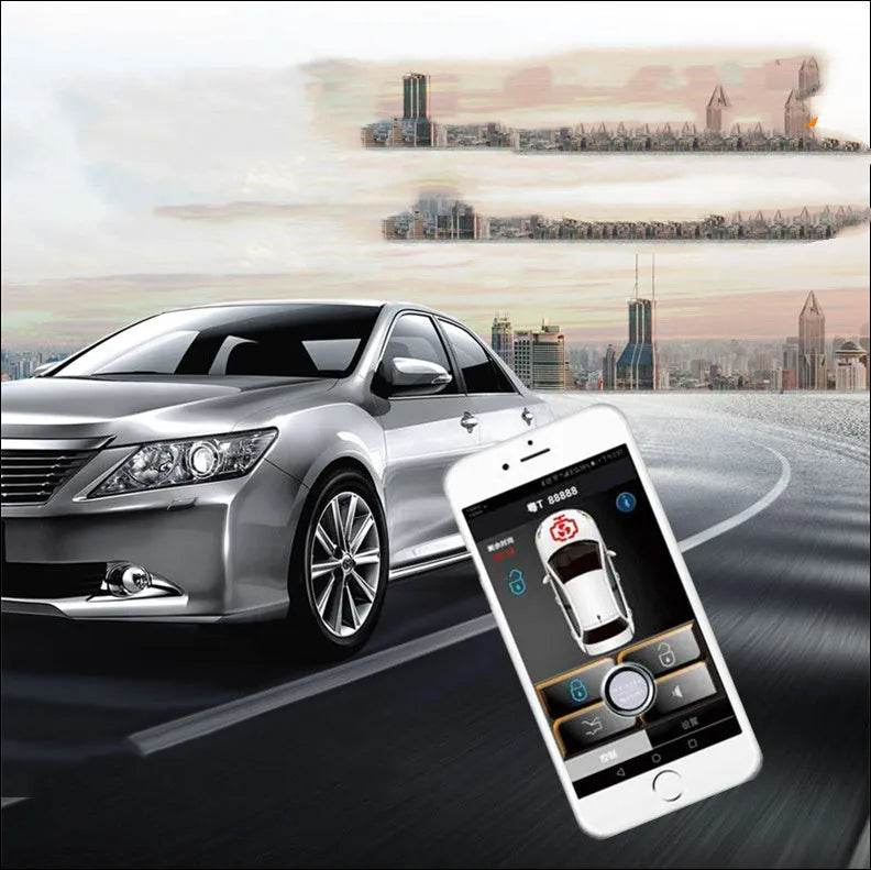 Car Intelligent Induction Keyless Entry GSM Mobile Phone Operated Car Remote Control Anti-theft Device