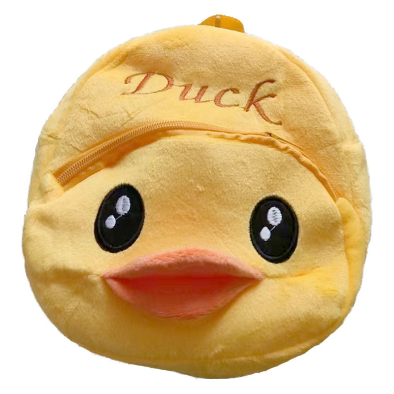 Cute Animal Plush Mini Backpack for Toddlers & Kids – Soft Cartoon School Bag