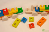 QToysUSA - Stack & Pull Train