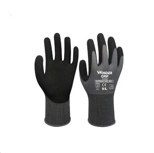 Nitrile Coated Work Gloves – Breathable Non-Slip Wear-Resistant Polyester Gloves for Warehouse & Construction