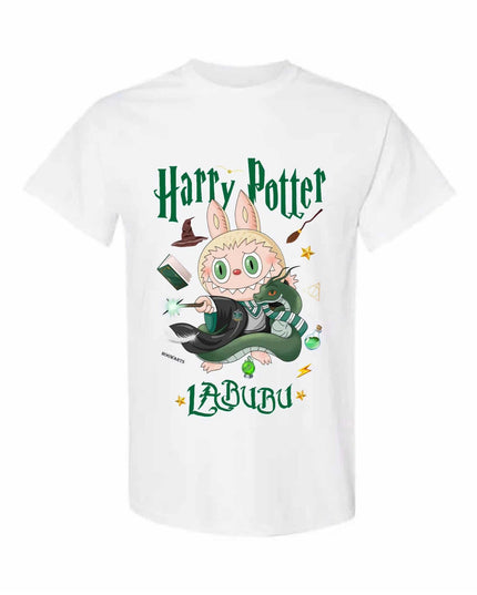[Adult size] Harry Potter Labubu T-Shirt – Kawaii Wizard Graphic Tee, 100% Cotton