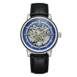 Men's Hollow-Out Mechanical Watch, Skeleton Dial Dress Watch in Gold, Silver and Black