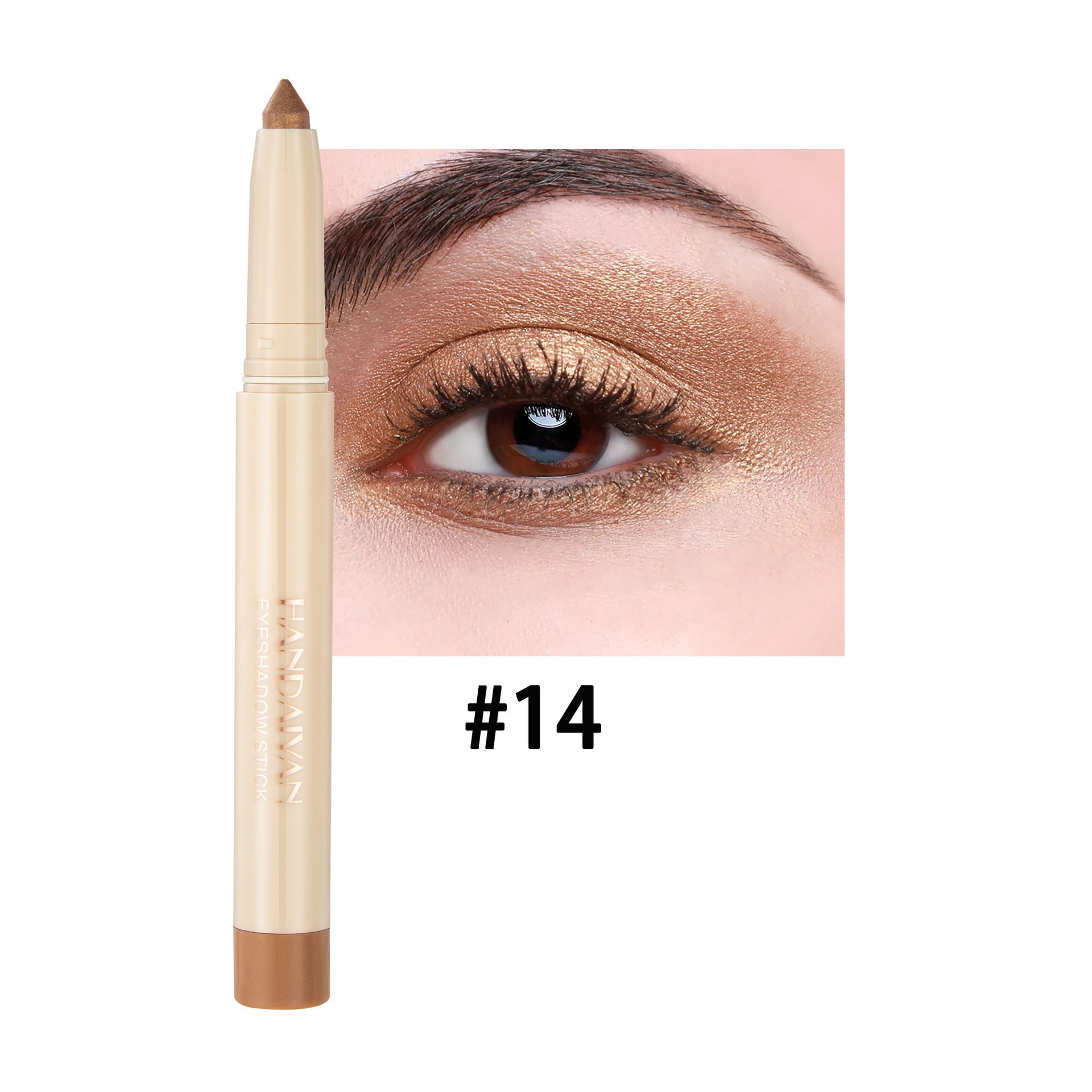 22-Shade Eye Shadow Stick Pen – Dual-Use Eyeliner & Eyeshadow, 22 Colors