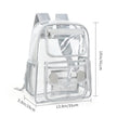 Clear PVC Transparent Backpack – Large Capacity Stadium Approved School & Travel Bag