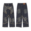 Distressed Denim Pant for women Oversized Streetstyle Patch Cargo Jeans Pant