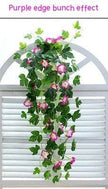 Simulation Plant Morning Glory Ratten For Wall Hanging Decoration Garlands