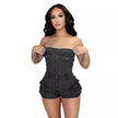 Women Denim Tube Romper Jumpsuit Strapless Bodycon Denim Short Jumpsuit