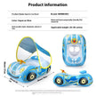 Kids Inflatable Car Steering Wheel Pool Float | Mini Pedestal Swimming Ring Canada