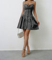 Chic Personality Street Splicing Sling Denim Mini Dress