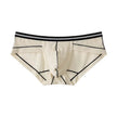 Ice Silk Men's Summer Breathable Solid Color Pouch Brief Underwear