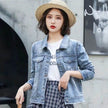 Korean Version Of The Loose Student's New Trendy All-match Net Red College Style Simple Denim Jacket Women