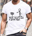 Mens Printed Casual Comfort Short-Sleeve Top