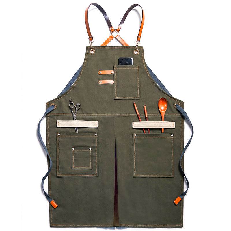 Hair Stylist Cake Shop Barista Men And Women Flower Shop Workwear Denim Apron Jeans