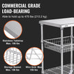VEVOR 3-Tier Workbench Utility Cart for Kitchen Office