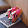 Boys' Casual Lace-Up Sneakers – Kids' PU Rubber Sole Sports Shoes