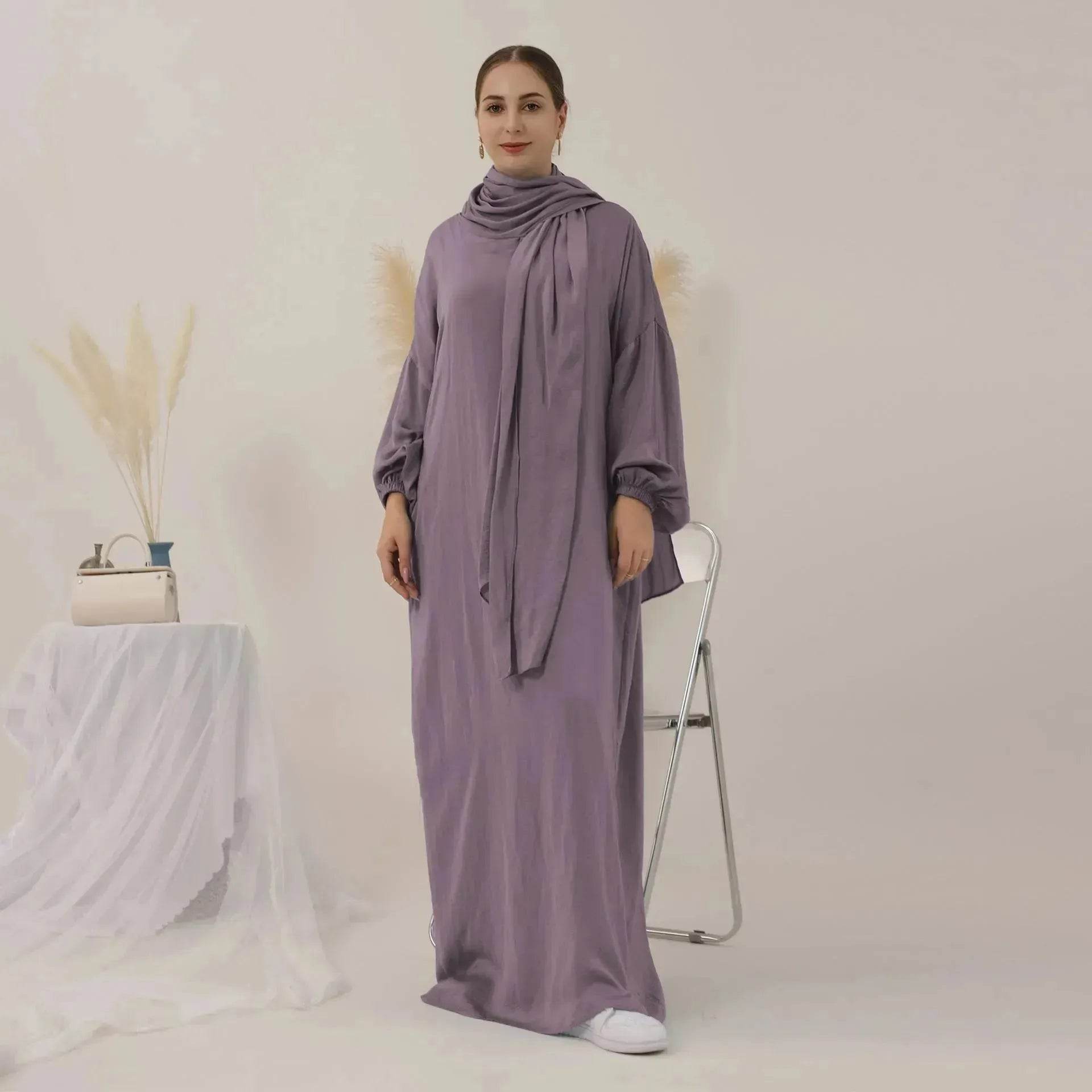 New ArabMiddle East Dubai Turkey Abaya dress Simple Plain Abaya 2025