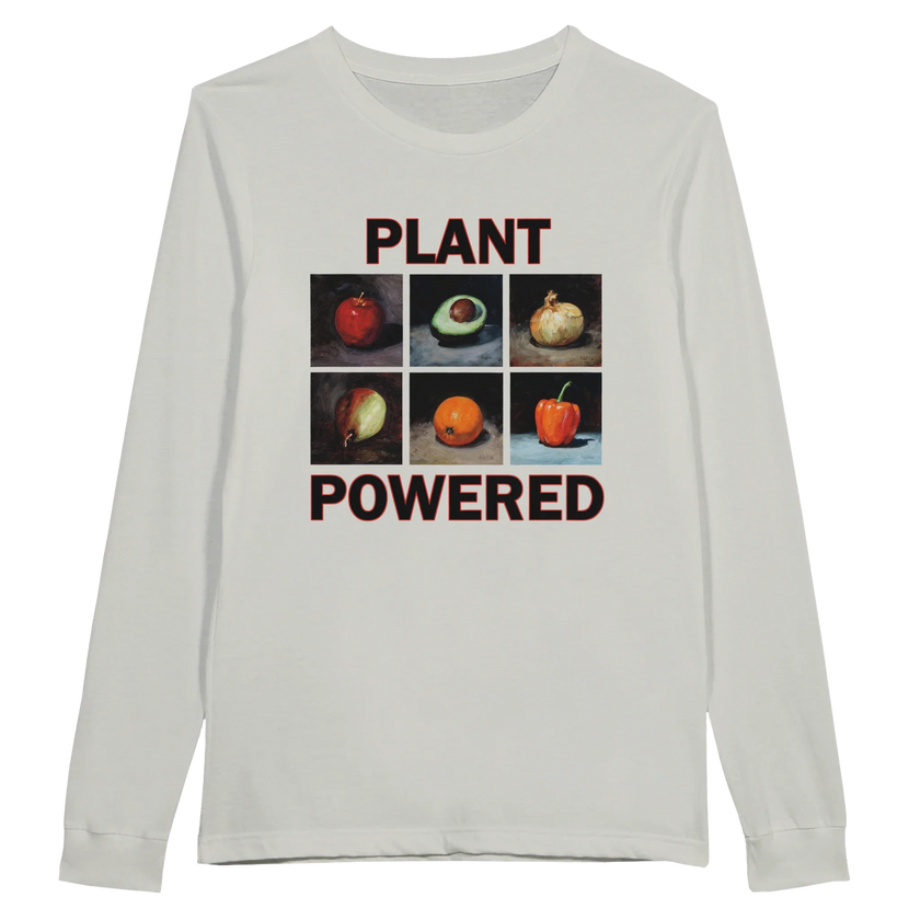 Plant Powered Long Sleeve T-Shirt – Comfortable Cotton Tee