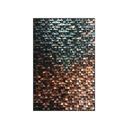 Handmade Cork Mosaic Wall Art – 3D Hanging Painting