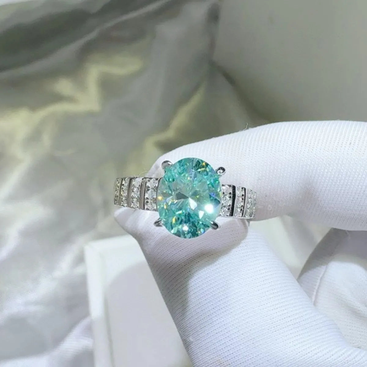2 Carat Moissanite 925 Sterling Silver Ring