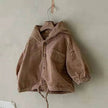 Hooded Denim Corduroy Casual Jacket