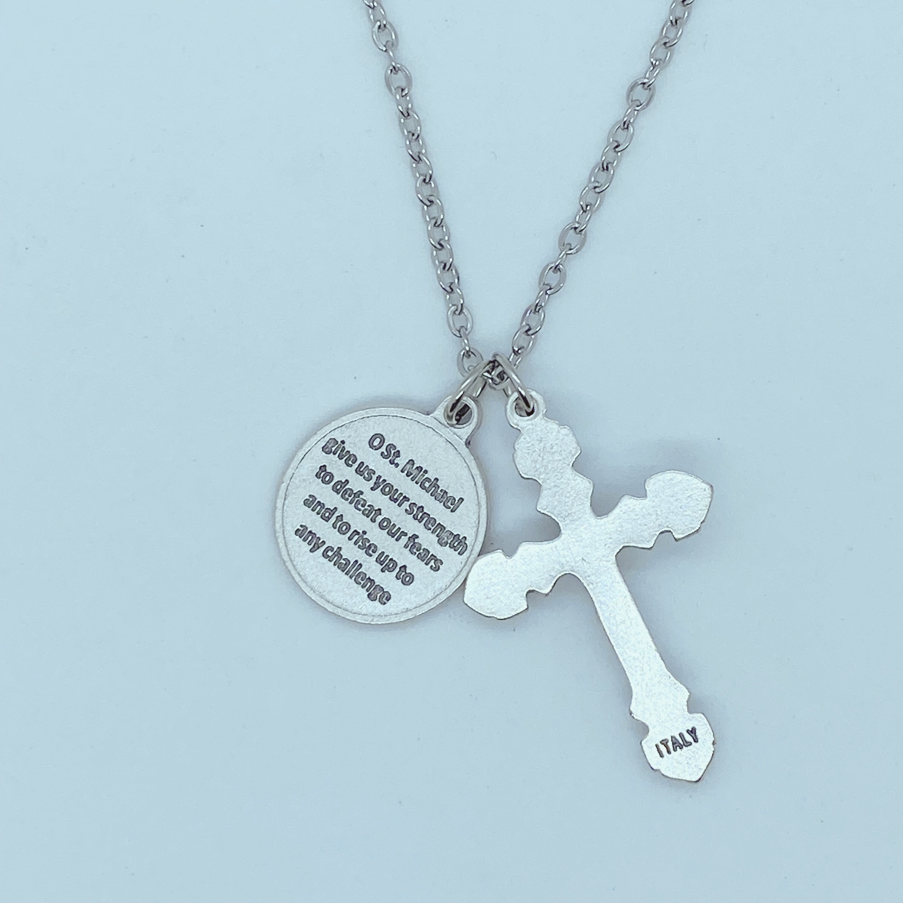 Crucifix with St. Michael Medal on 24