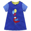 Casual Girls' Skirt gown  Cartoon Printed Cotton Dress for kids