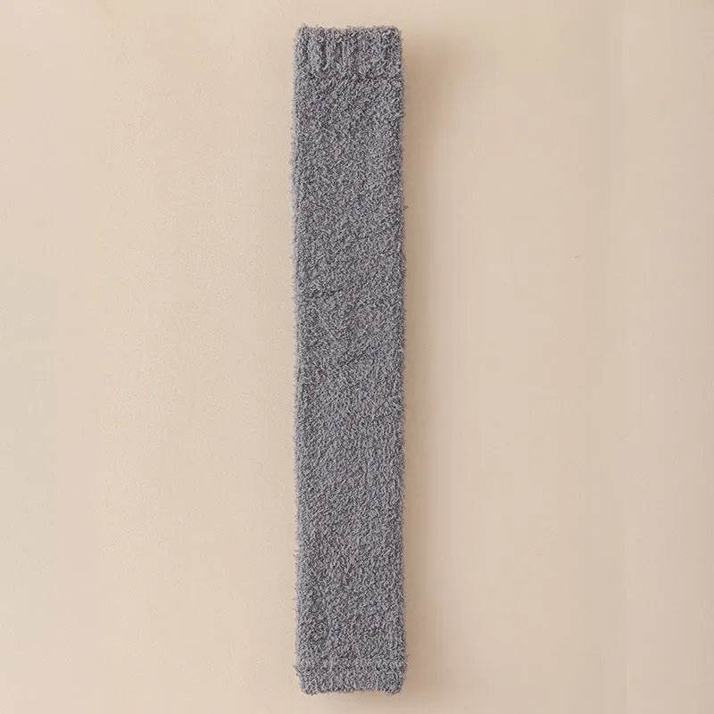 Winter Warm Plush Socks Women Dual-purpose Protection Heel And Knee Sock For Olds