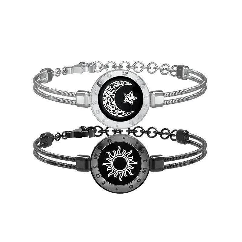 Lovers Sun & Moon Smart Sensing Couple Bracelet